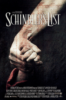 Cartaz oficial do filme A Lista de Schindler