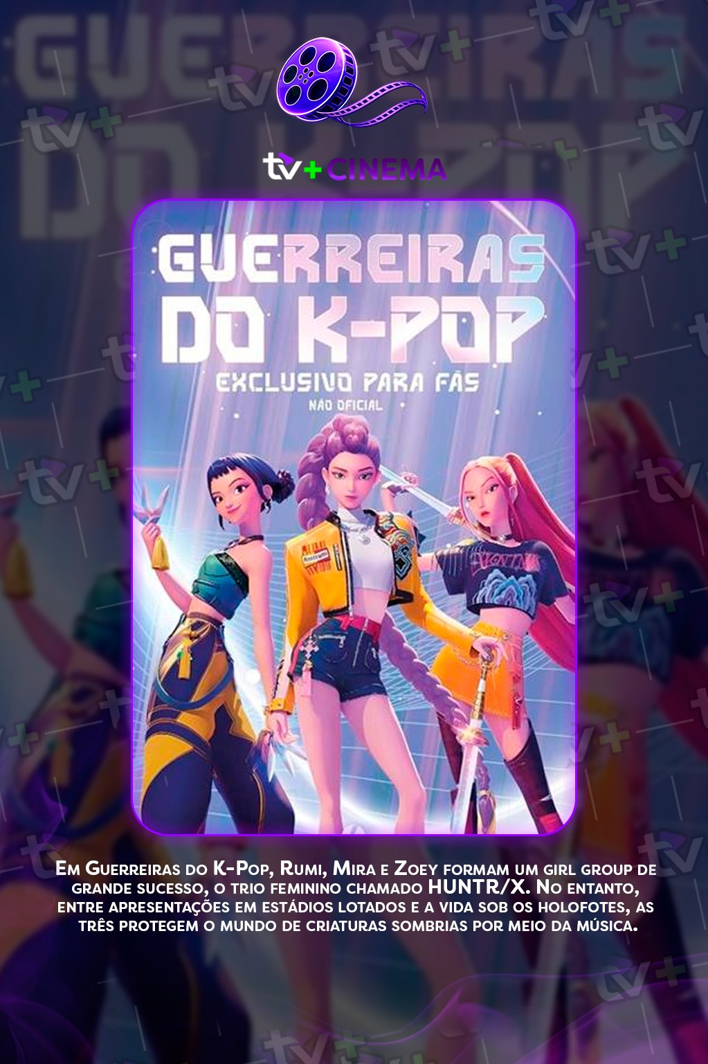 Poster de Guerreiras do K-Pop (HUNTR/X)