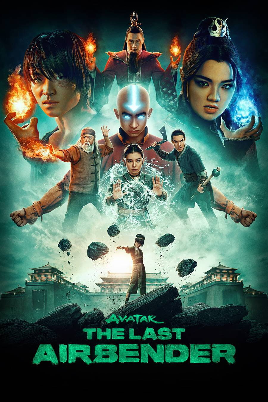 Cartaz oficial da série Avatar: A Lenda de Aang