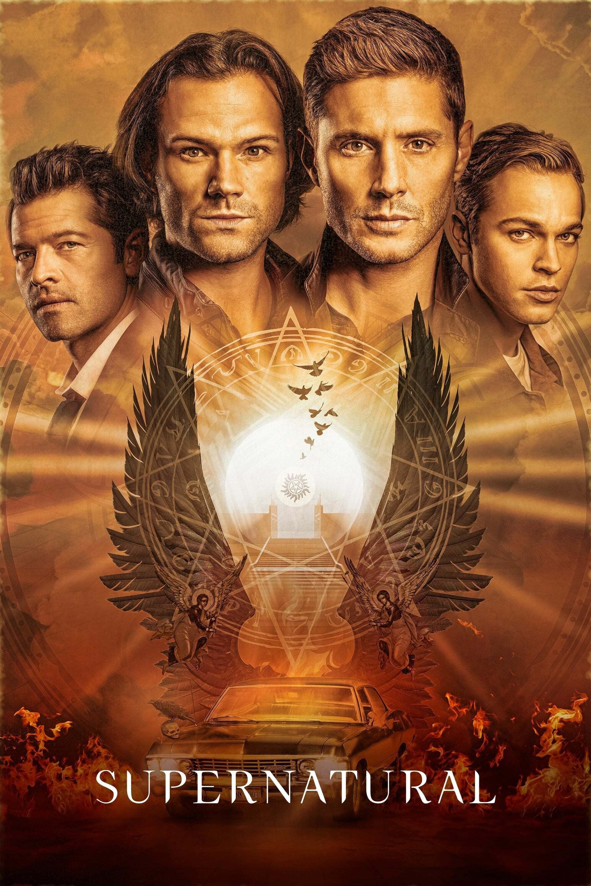 Cartaz oficial da série Supernatural: Sobrenatural