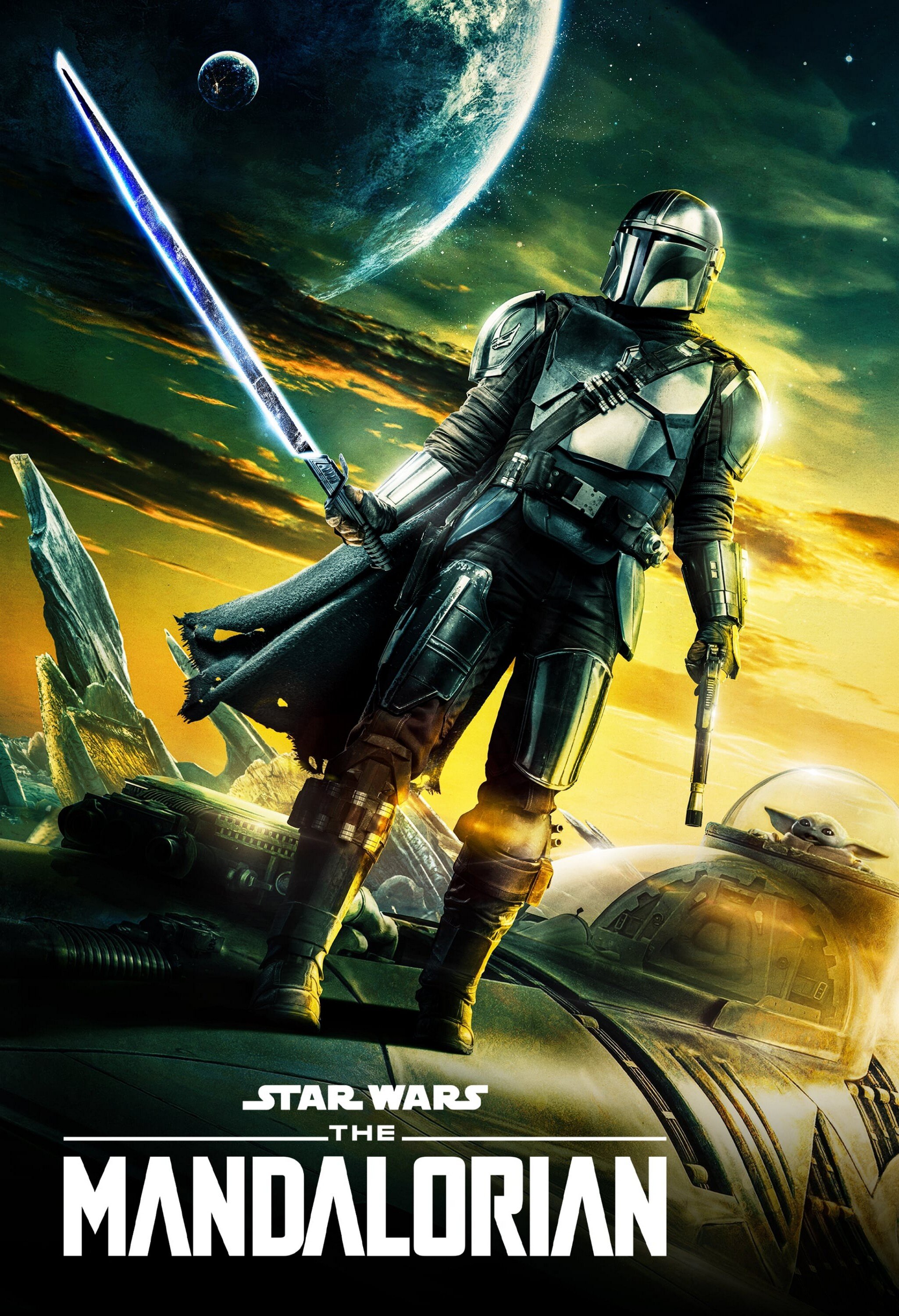 Cartaz oficial da série The Mandalorian