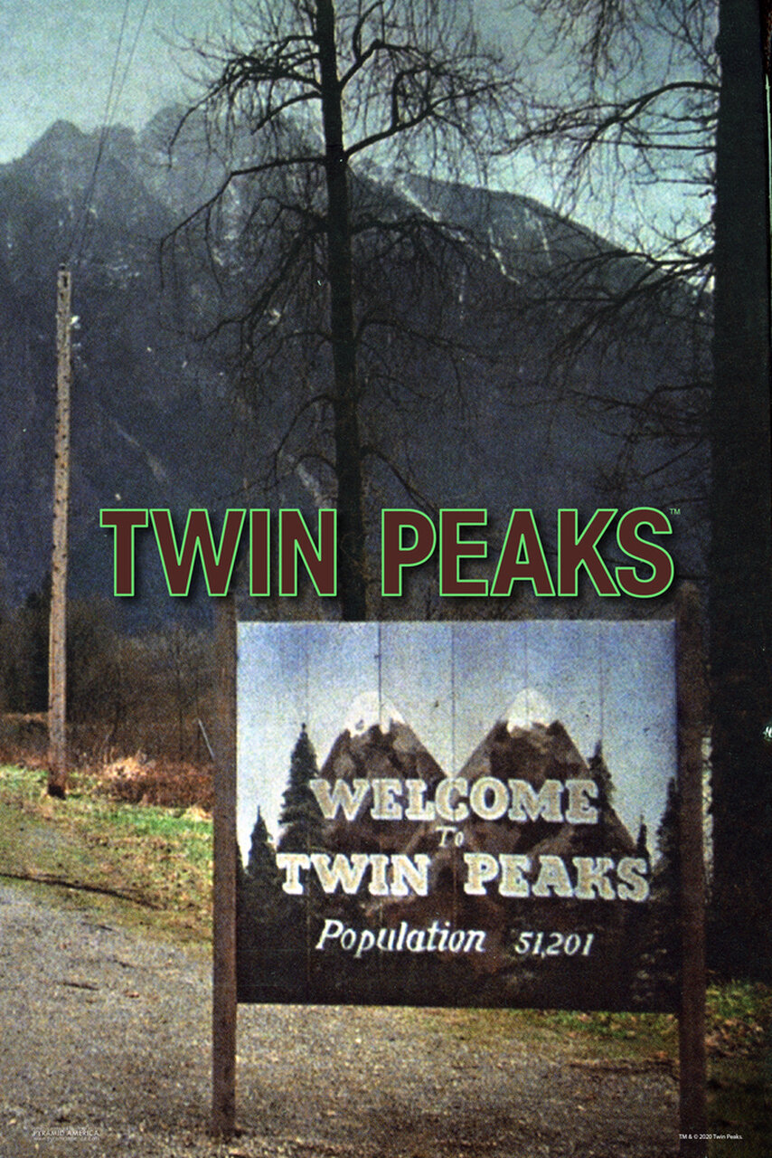 Cartaz oficial da série Twin Peaks