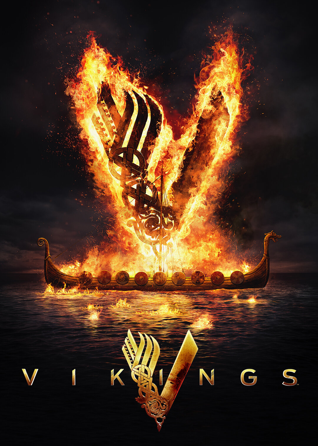 Cartaz oficial da série Vikings